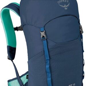 Osprey Blue Hiking Backpack with Streamlined Design
